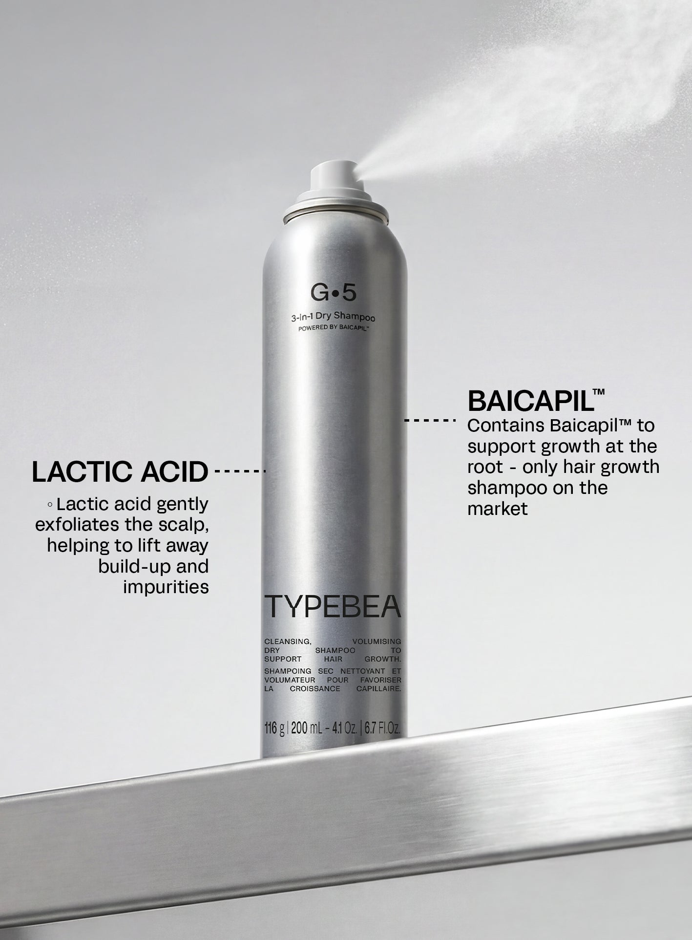 Travel Size - 3-in-1 Hair Growth Dry Shampoo 