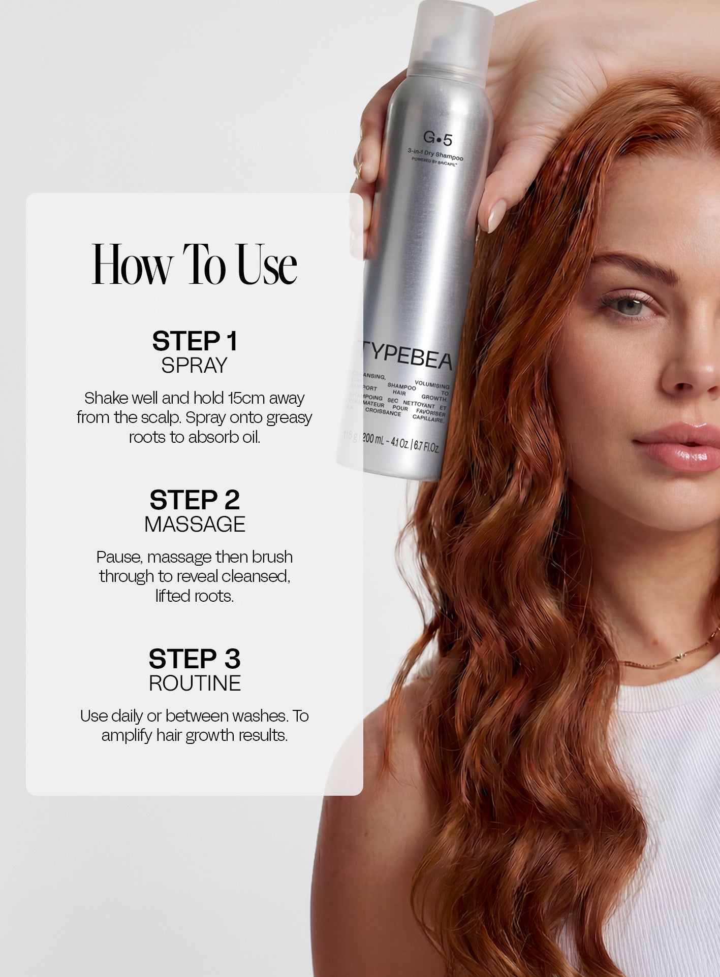Travel Size - 3-in-1 Hair Growth Dry Shampoo 