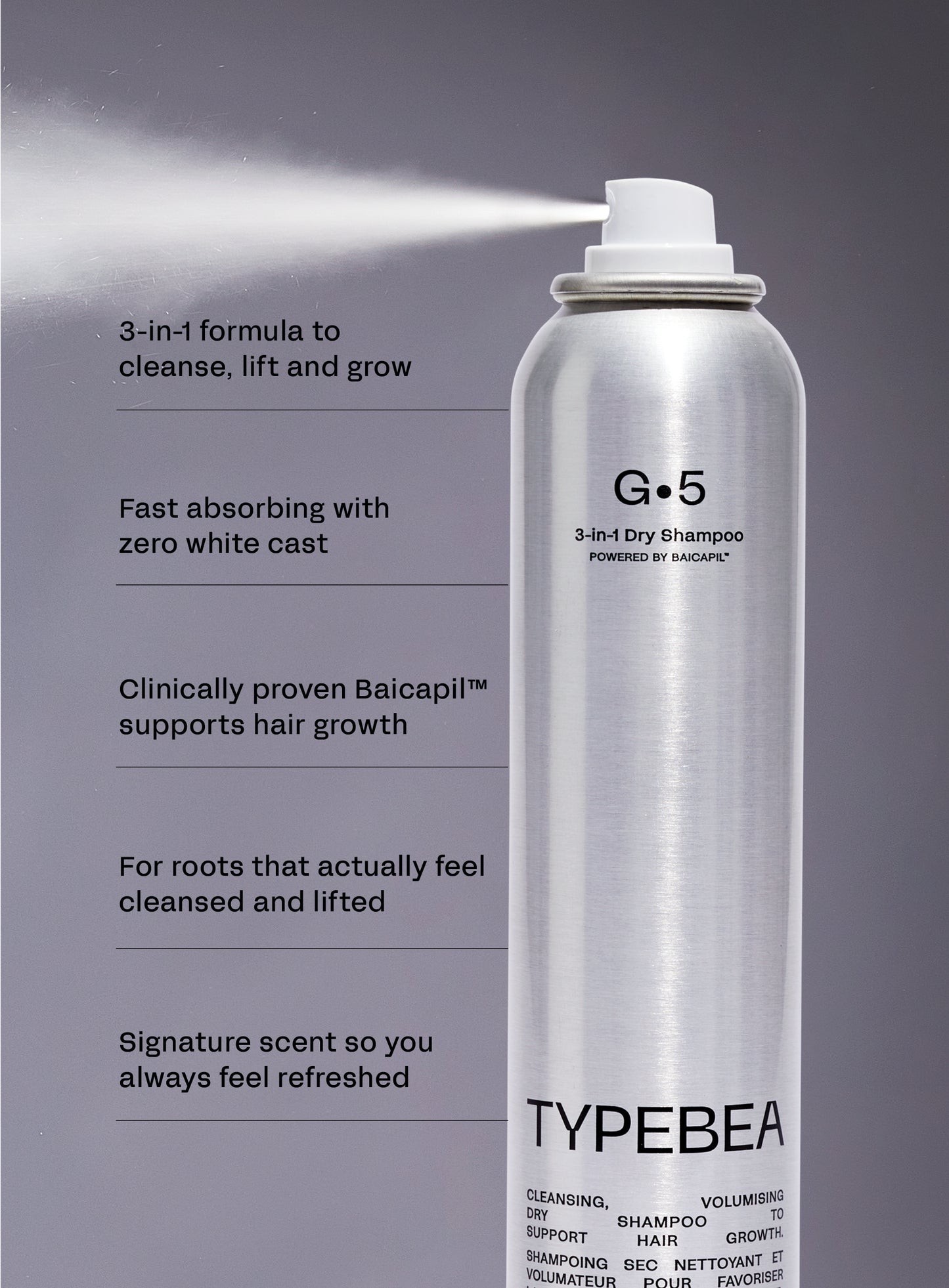 Travel Size - 3-in-1 Hair Growth Dry Shampoo 